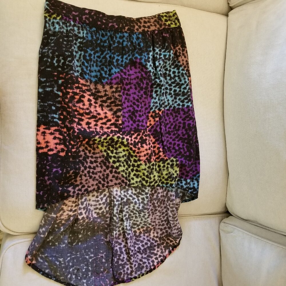 Small Multicolor Lily White skirt